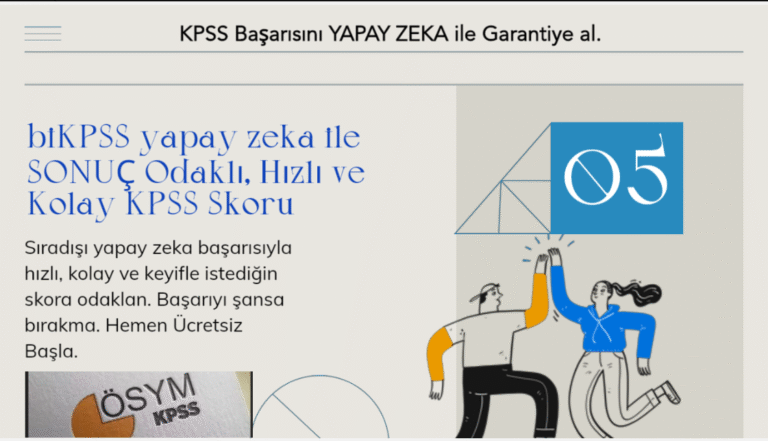biKPSS yapay zeka KPSS Sinav Hazirlik.
