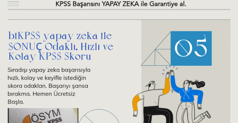 biKPSS yapay zeka KPSS Sınav Hazırlık.
