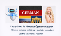 Yapay zeka ile Almanca öğren Konuşma pratiği yap goethe sınavlarına hazırlan