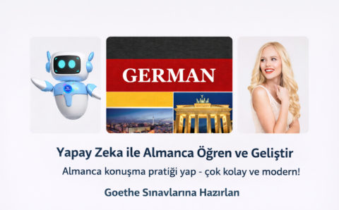 Yapay zeka ile Almanca öğren Konuşma pratiği yap goethe sınavlarına hazırlan