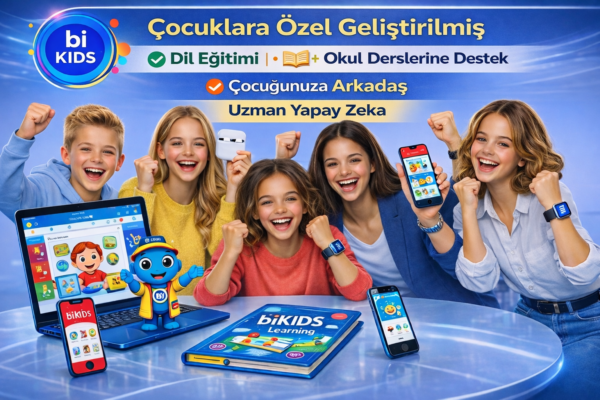 biKIDS Uzman Yapay Zekâ ile Çocuklara Özel Dil Eğitim Paketi