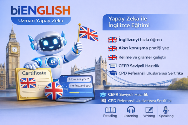 biENGLISH Uzman Yapay Zekâ ile İngilizce Eğitim Paketi