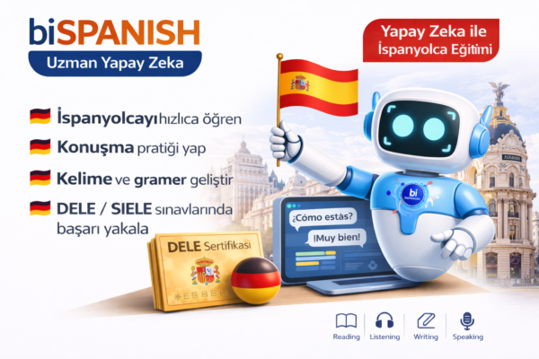 biSPANISH Uzman Yapay Zekâ ile İspanyolca Eğitim Paketi