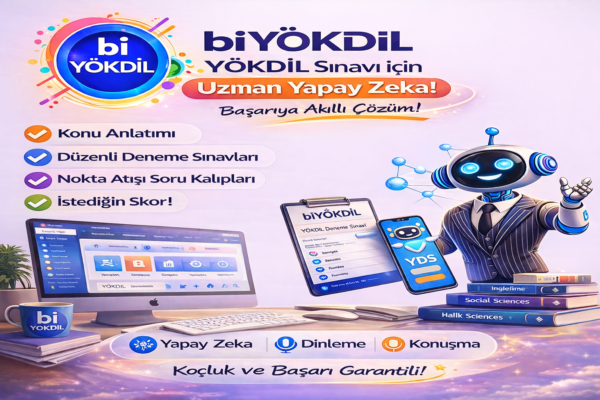 yapay zeka ile YÖKDİL hazırlık biYÖKDİL Uzman Yapay Zekâ ile YÖKDİL Sınav Hazırlık Paketi