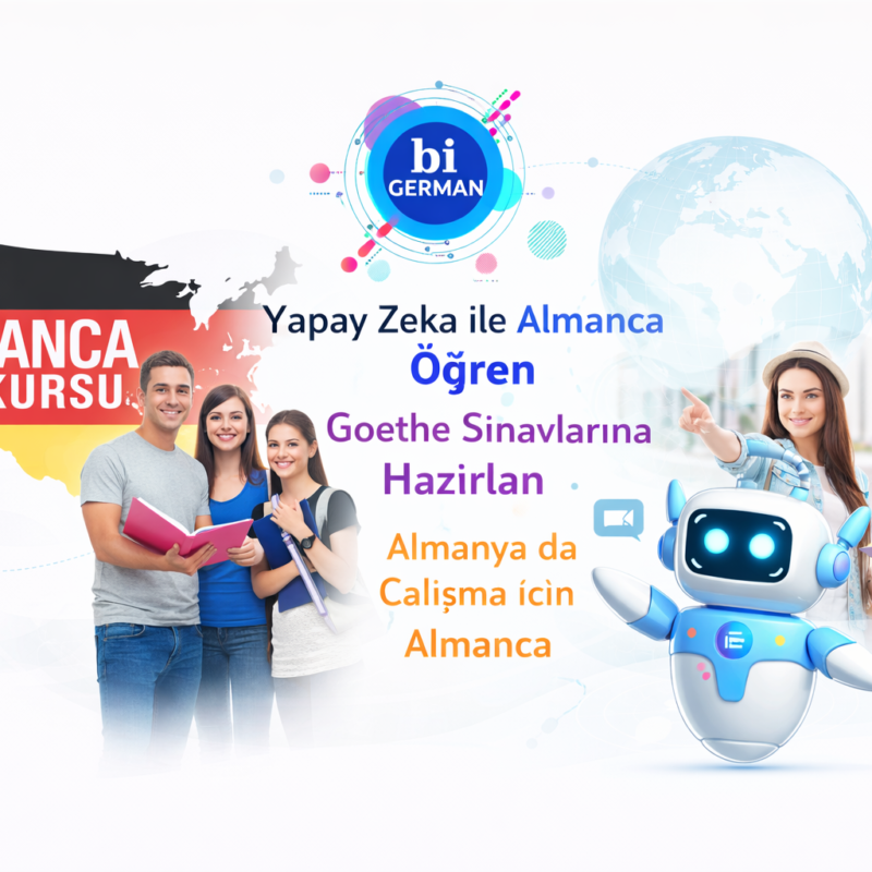 yapay zeka ile almanca öğren, goethe sınavlarına hazırlan, almanyda çalışmak